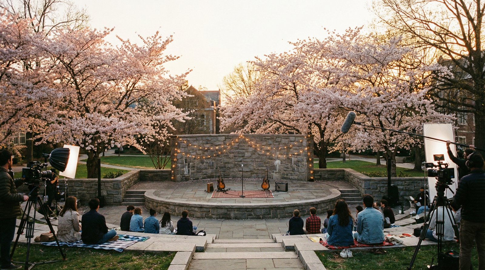 校花传媒户外音乐会传媒拍摄
